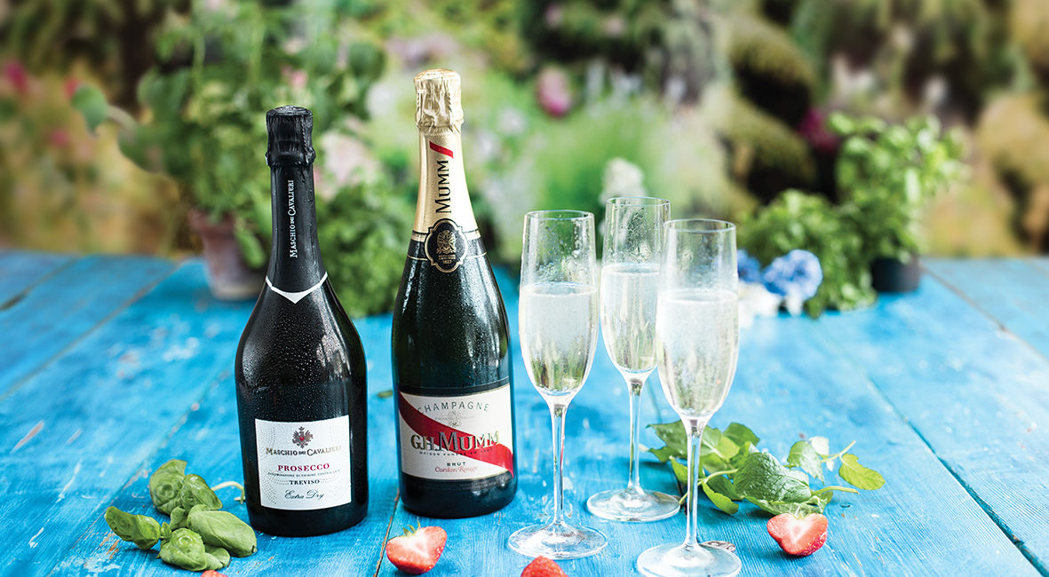 Champagne and Prosecco sold by Chef and Brewer