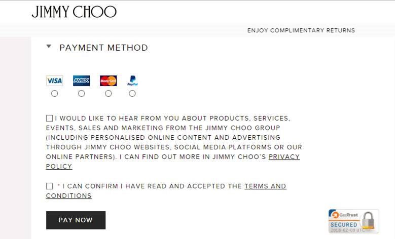 Jimmy Choo GDPR