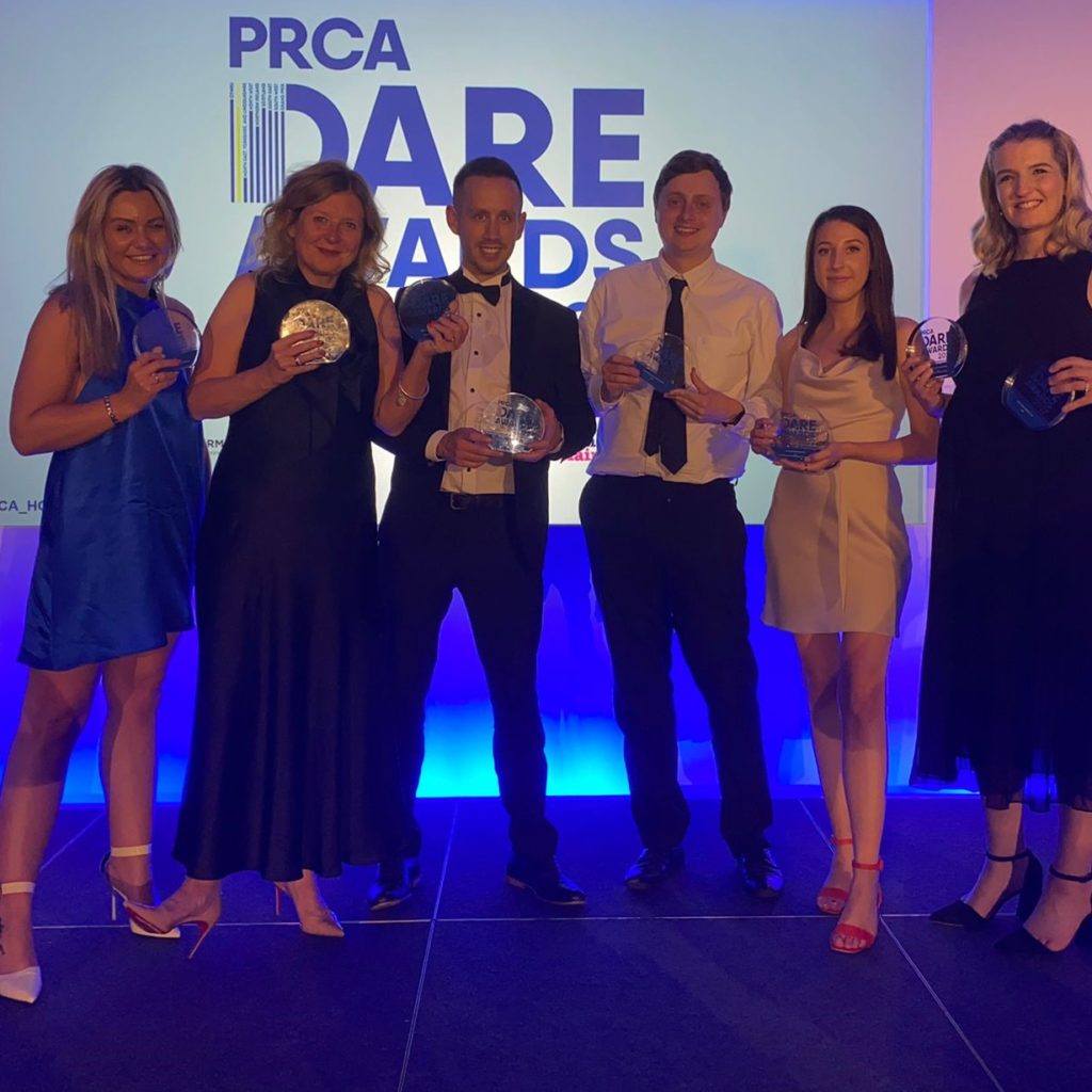 Winning the DARE Award 2022 - recognising excellence in PR