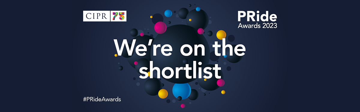 PRide Awards We're on the Shortlist wording