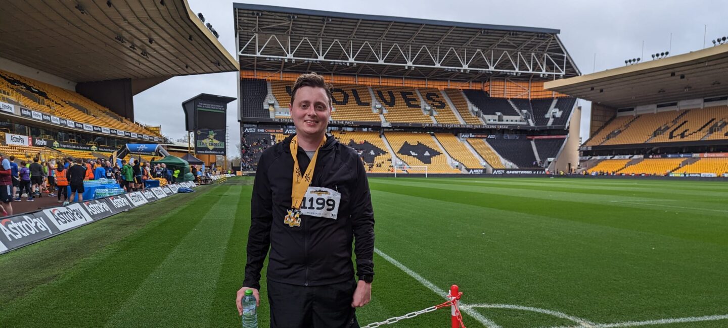 Nick at Wolverhampton Wanderers football ground