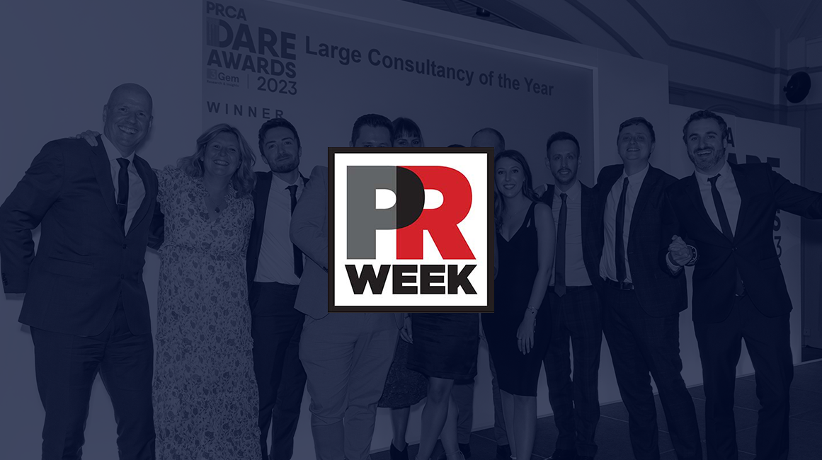 WPR team picture with PR Week logo